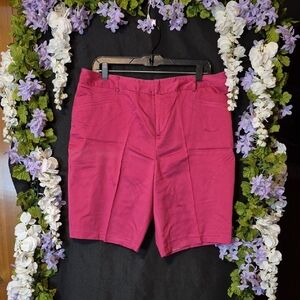212 Collection Women's Bermuda Shorts in Magenta